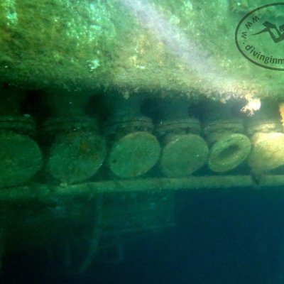 Wreck diving. Montenegro