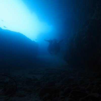 Montenegro. Diving in caves