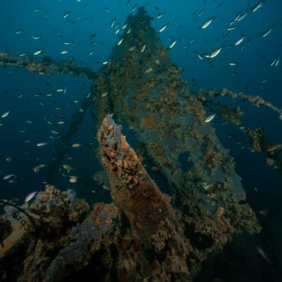 Montenegro. Wrecks in the Adriatic sea