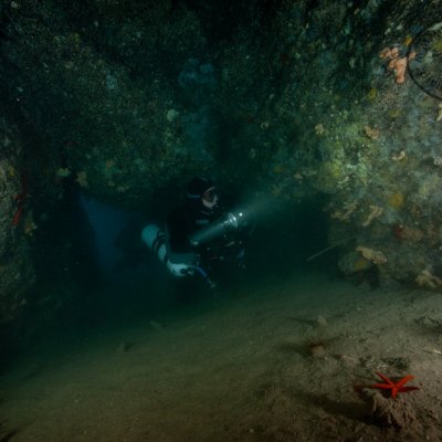 Caves in Montenegro. Cave diving