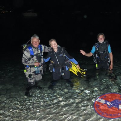 Night dive in Montenegro