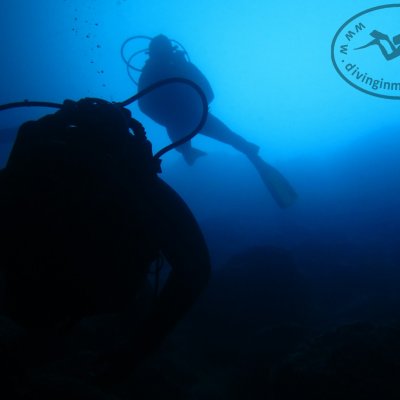 Cave diving in Montenegro. Diving