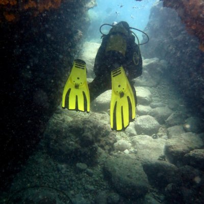 Poseidon City is the underwater cave in Montenegro