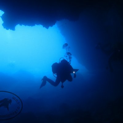 Diving. Montenegro. Caves